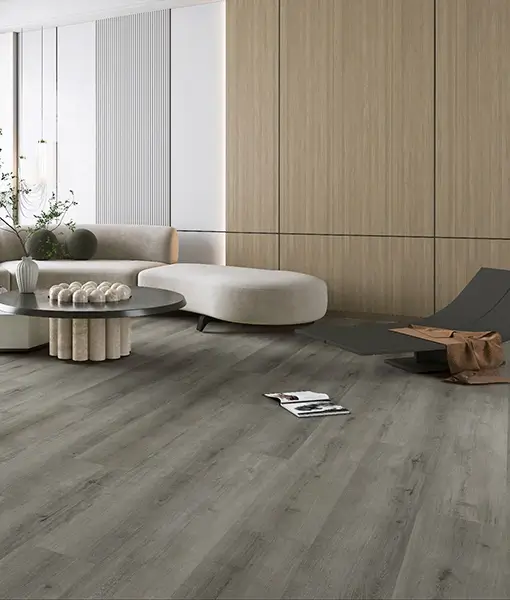 Alderwood Vinyl Flooring installed in live room