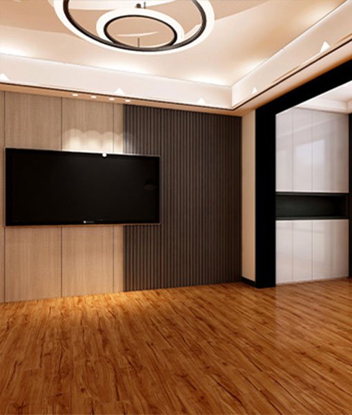 Acacia Vinyl Flooring installed in live room
